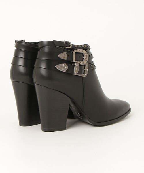 「CARLO ROSSETTI」 ショートブーツ US7.5 ブラック レディース_画像2