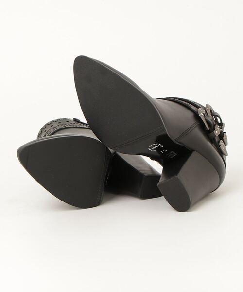 「CARLO ROSSETTI」 ショートブーツ US7.5 ブラック レディース_画像3