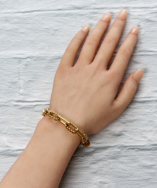 「TONE SELECT GOODS」 ブレスレット FREE イエロー レディース_画像2