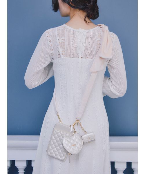 FURFUR（ファーファー） ニットワンピース F ホワイト レディース