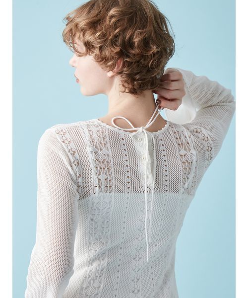 FURFUR（ファーファー） ニットワンピース F ホワイト レディース