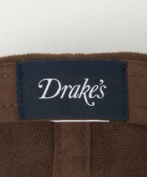 DRAKE'S（ドレイクス） キャップ 帽子 「別注」「Drake's」フラワー