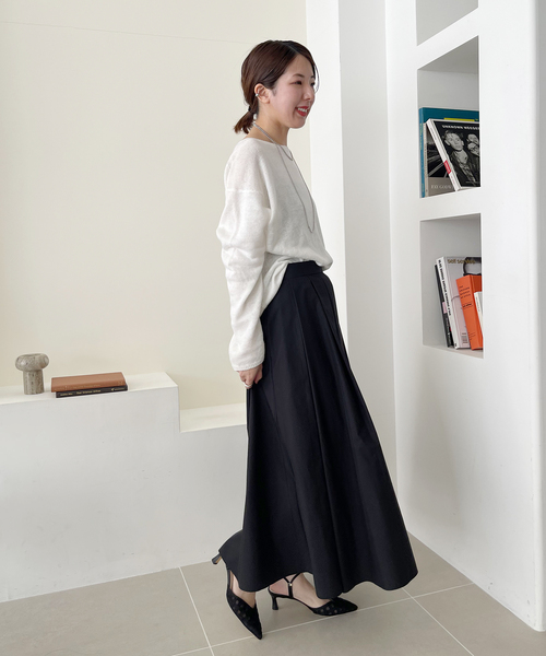 「LE TALON」 ヒールサンダル MEDIUM ブラック×ブラック レディース_画像2