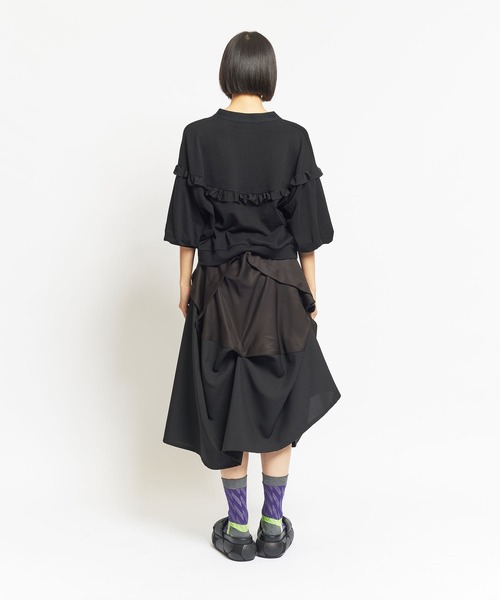 「gomme」 半袖カットソー MEDIUM ブラック レディース_画像4