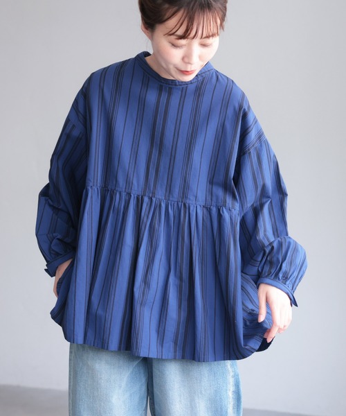 「soulberry」 長袖チュニック L ブルー レディース_画像6