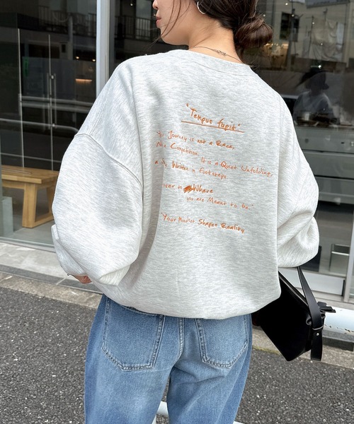 [andme] [alma design] тренировочный cut and sewn M авто mi-ru женский 