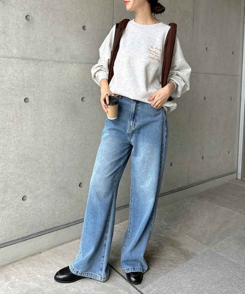 [andme] [alma design] тренировочный cut and sewn M авто mi-ru женский 