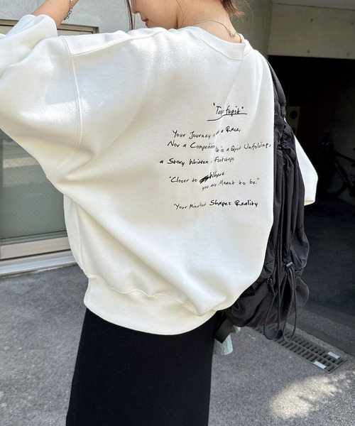 [andme] [alma design] тренировочный cut and sewn M авто mi-ru женский 