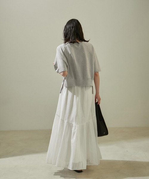 「SALON adam et rope'」 半袖Tシャツ FREE チャコールグレー レディース_画像3