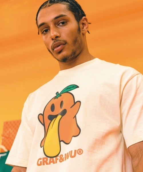 「GRAF&WU」 半袖Tシャツ L ホワイト メンズ_画像5