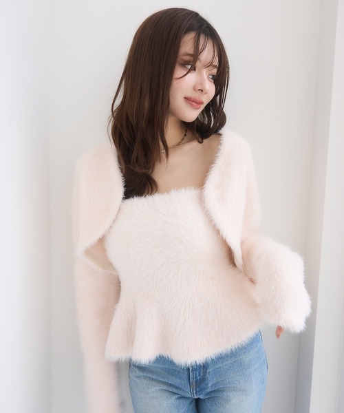 EIMY ISTOIRE（エイミーイストワール） ニット セーター フェザー