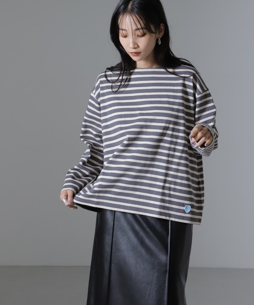 「ORCIVAL」 長袖カットソー 1 ブラウン レディース_画像9