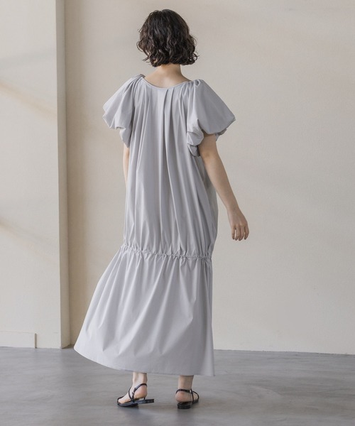 「A part by」 7分袖ワンピース FREE グレー系その他 レディース_画像5
