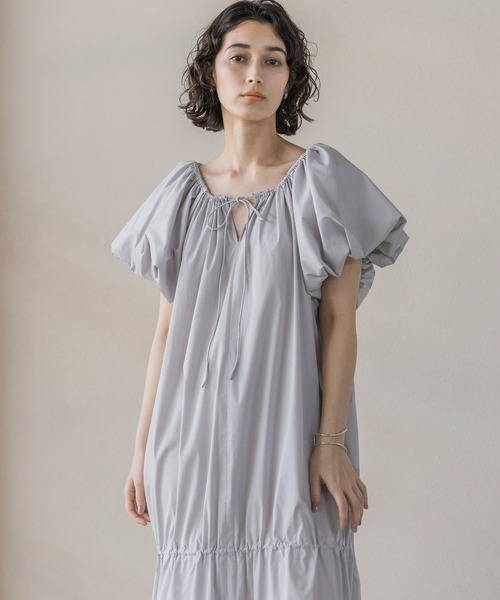 「A part by」 7分袖ワンピース FREE グレー系その他 レディース_画像6