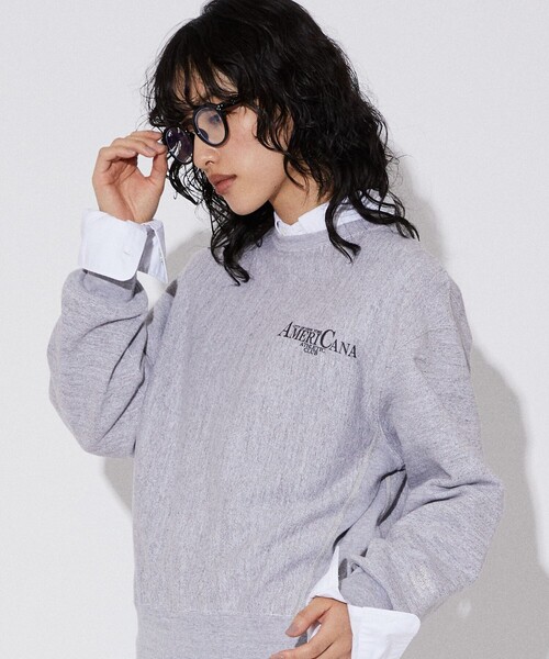 AMERICANA（アメリカーナ） スウェットカットソー M オートミール