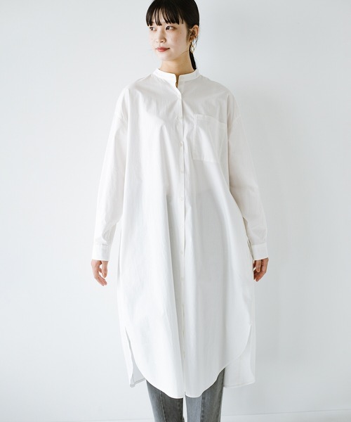 「haco!」 長袖ワンピース LARGE ネイビー レディース_画像8