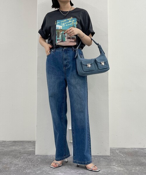 [fredy emue] Denim брюки 36 черный женский 