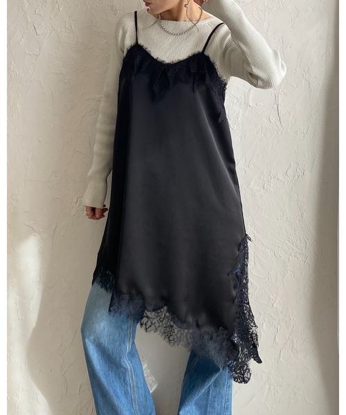 She's Closet キャミソール アシンメトリーロング丈サイドスリット