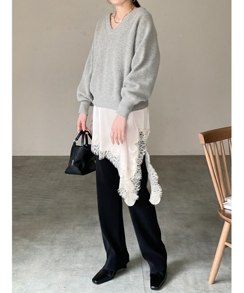 She's Closet キャミソール アシンメトリーロング丈サイドスリット She's Closet キャミソール アシンメトリーロング丈サイドスリット