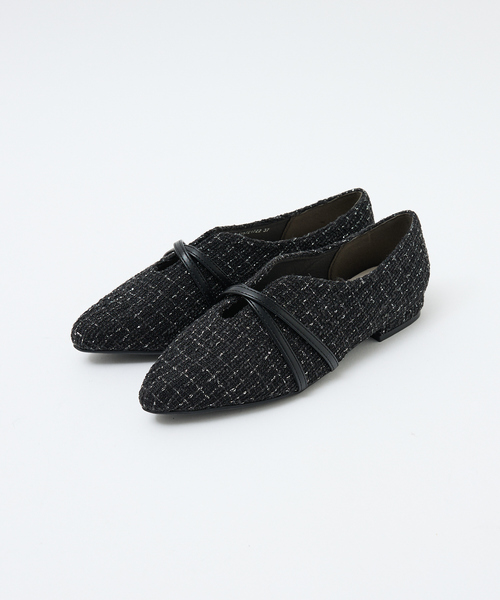 「Au BANNISTER」 フラットパンプス 35 ブラック レディース_画像7