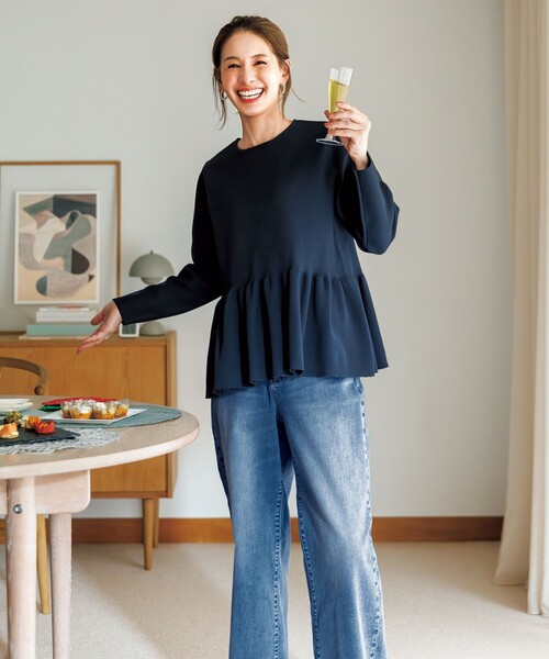 「UNFILO」 デニムパンツ - ブルー レディース_画像3