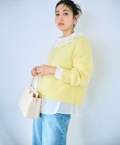 「UNFILO」 デニムパンツ - ブルー レディース_画像4