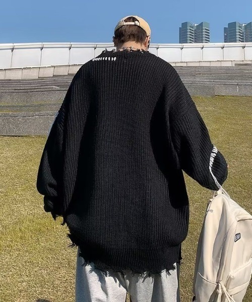 「FreeZone」 長袖ニット F アイボリー メンズ_画像2