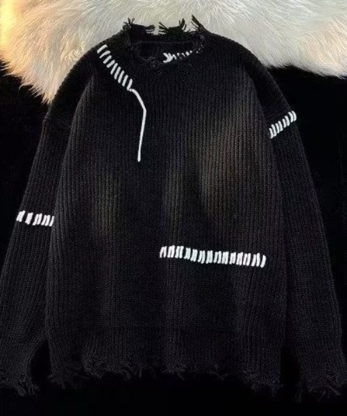 「FreeZone」 長袖ニット F アイボリー メンズ_画像4