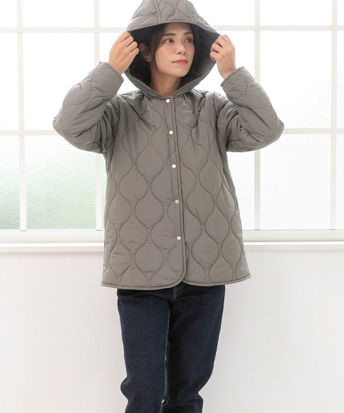 「PREFERIR」 ジャケット LARGE カーキ レディース_画像2