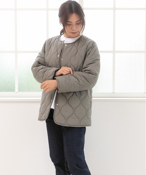 「PREFERIR」 ジャケット LARGE カーキ レディース_画像7
