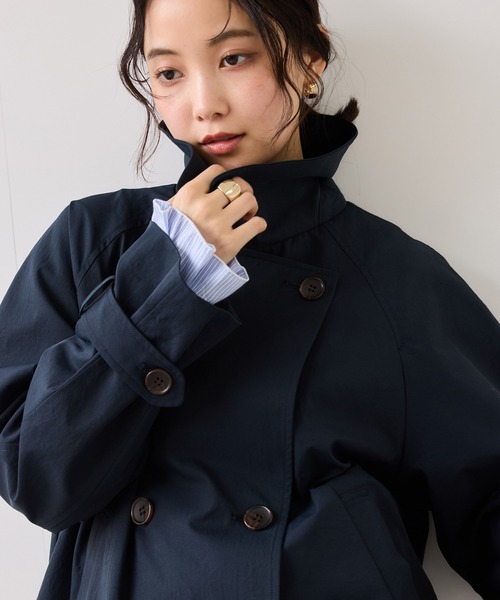 VIS（ビス） トレンチコート コート ショートトレンチコート/UVケア