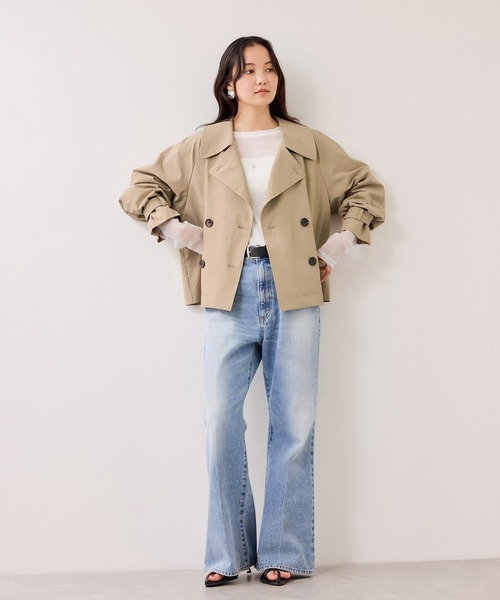 新品‼️タグ付き‼️VIS ショートトレンチジャケット VIS｜ショートトレンチコート/UVケア・撥水・花粉ガード | Rakuten