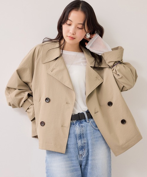 VISショートトレンチコート　新品　ZARA ローリーズファーム VIS（ビス） トレンチコート コート ショートトレンチコート/UVケア