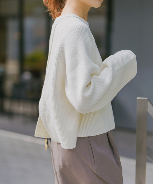 「Spick \u0026 Span」 長袖ニット - グリーン レディースの画像
