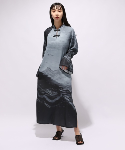 「HARE」 長袖ワンピース FREE ブラック レディース_画像6