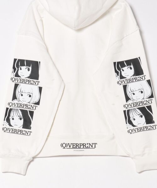over print（オーバープリント） パーカー 裏起毛 overprint/オーバー