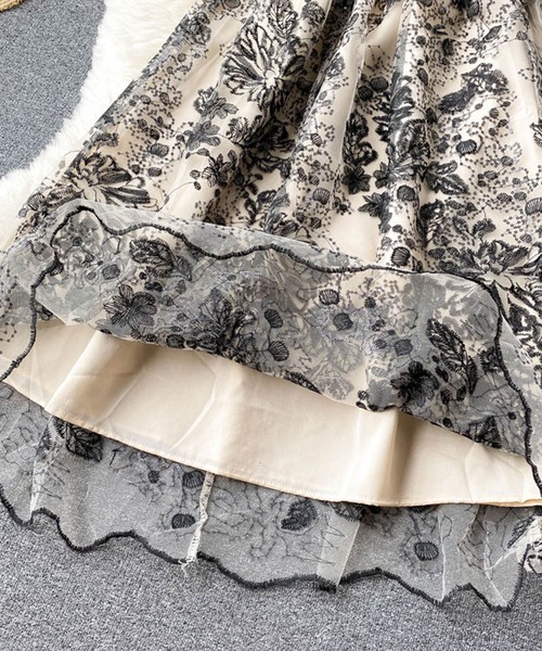 「SMILE ORCHID」 長袖ワンピース S ベージュ レディース_画像8