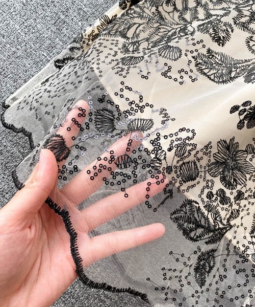 「SMILE ORCHID」 長袖ワンピース S ベージュ レディース_画像9