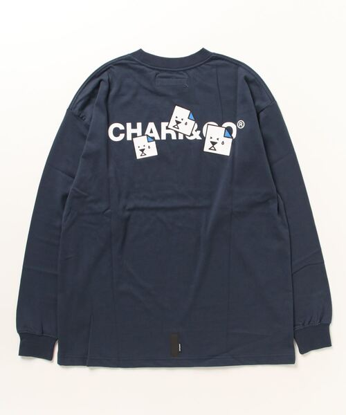 「CHARI&CO」 長袖Tシャツ MEDIUM ネイビー メンズ_画像2