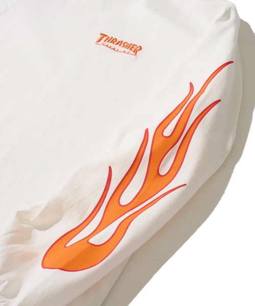 「THRASHER」 長袖Tシャツ MEDIUM アッシュグレー メンズ_画像5