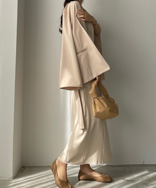 「Louere」 キャミソールワンピース X-LARGE ブラック レディース_画像8