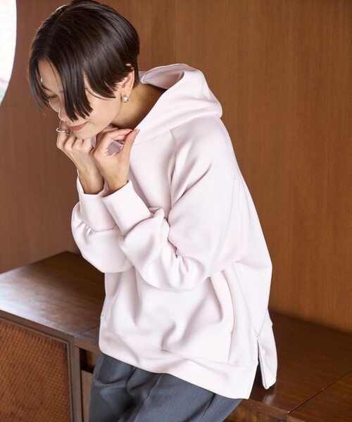 「UNFILO」 プルオーバーパーカー MEDIUM ネイビー レディース_画像6