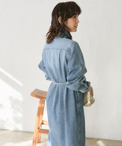 ワンピース 「Yossshiiii企画」「A・MONN(アモン)」デニムシャツマルチワンピースの画像