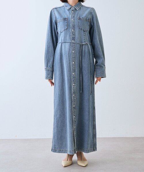 ワンピース 「Yossshiiii企画」「A・MONN(アモン)」デニムシャツマルチワンピースの画像