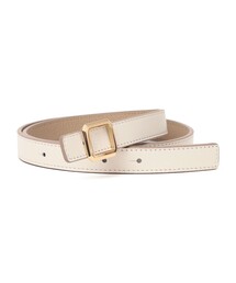 MAISON BOINET スクエアバックルレザーベルト MAISON BOINET（メゾンボワネ） ベルト MAISON BOINET:リバーシブル