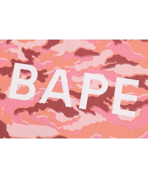 tシャツ GLITCH WOODLAND CAMO BAPE CROPPED L/S TEE レディースの画像