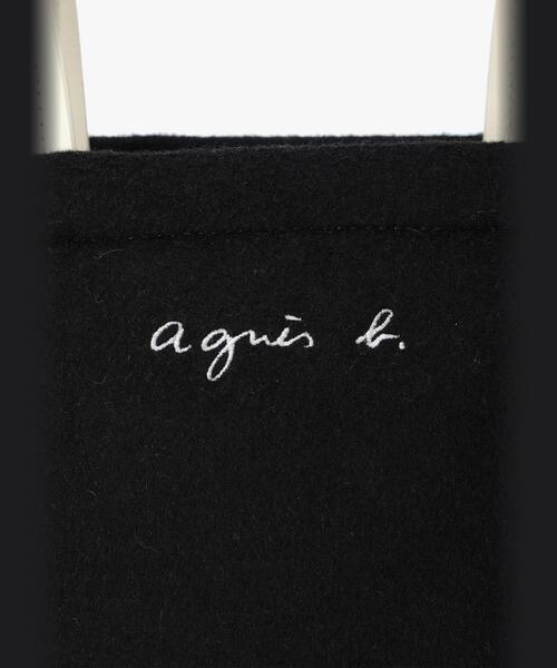 「agnes b.」 ハンドバッグ FREE ブラック レディースの画像