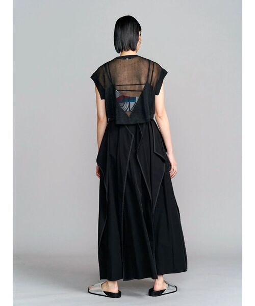 UN3D.（アンスリード） ニット セーター SHEER SHORT KT TOP / シアー