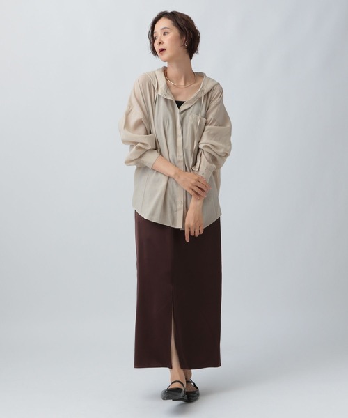 「LEPSIM」 長袖ブラウス FREE キャメル レディース_画像7