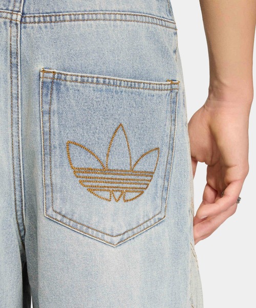 adidas（アディダス） ワイドパンツ ハーフパンツ ジーンズ 短パン